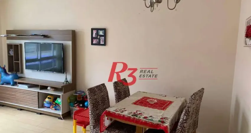 Apartamento com 3 dormitórios à venda, 100 m² por r$ 450.000,00 - gonzaga - santos/sp