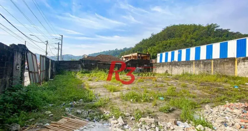 Terreno à venda, 578 m² por R$ 2.000.000,00 - Chico de Paula - Santos/SP
