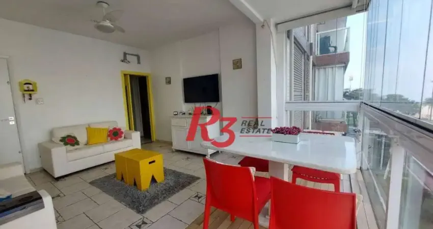 Apartamento com 2 dormitórios à venda, 92 m² por R$ 660.000,00 - Gonzaga - Santos/SP