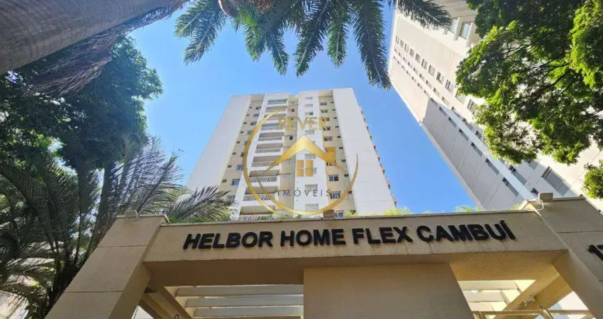 Apartamento à venda em campinas, cambuí, com 1 suíte, com 55 m², home flex cambuí