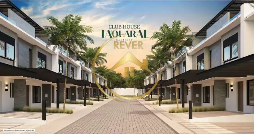 Casa à venda em campinas, parque taquaral, com 3 suítes, com 167 m², club house taquaral