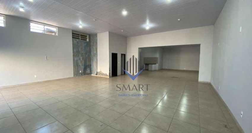 Salão para alugar, 186 m² por R$ 3.701,67/mês - Vila Santa Catarina - Americana/SP