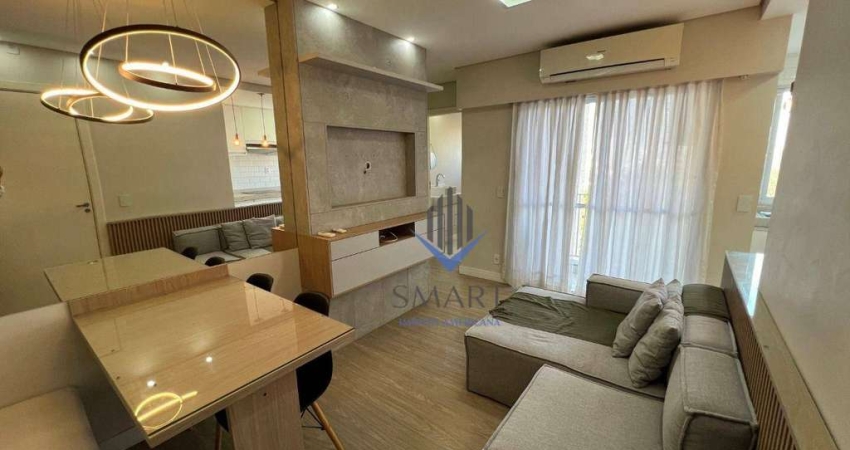 Apartamento com 2 dormitórios para alugar, 51 m² por R$ 2.805/mês - Vila Santa Maria - Americana/SP
