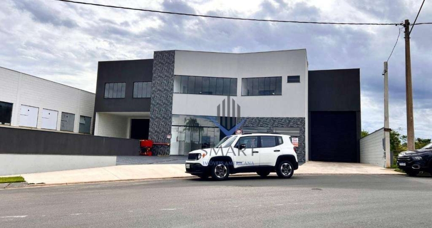 Galpão, 1770 m² - venda por R$ 6.200.000,00 ou aluguel por R$ 30.420,00/mês - Parque Industrial Experts - Nova Odessa/SP