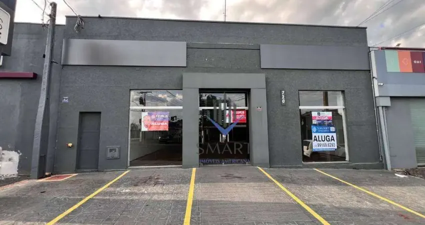 Salão para alugar, 292 m² por r$ 12.337,00/mês - jardim girassol - americana/sp