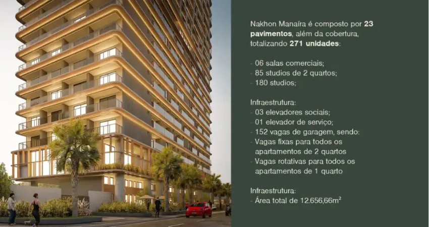 Flat com 1 quarto à venda no Manaíra, João Pessoa 