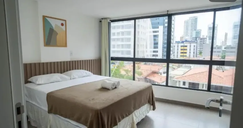 ️ flat mobiliado em manaíra – 34m², 1 quarto, prédio novo e pertinho da praia!