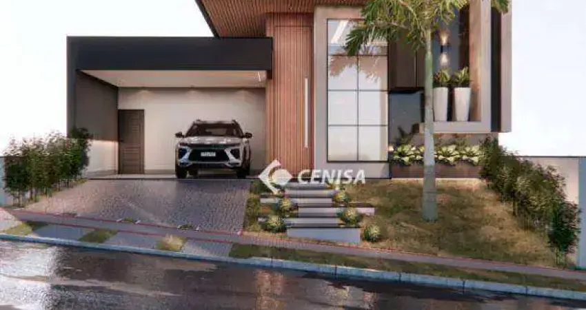 Casa com 3 suítes à venda, 189 m² por R$ 1.500.000 - Condomínio Laguna - Indaiatuba/SP