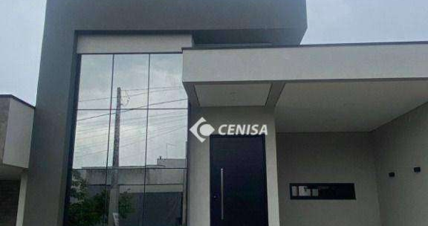 Casa com 3 dormitórios à venda, 135 m² - Condomínio Jardim Brescia - Indaiatuba/SP