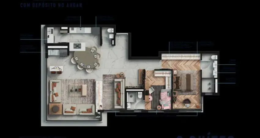 Apartamento com 2 quartos à venda no Alphagran Alphaville, Barueri 