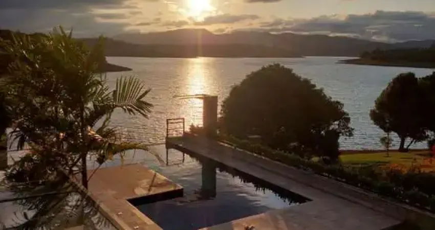 Magnífica casa de alto padrão no condomínio palmas do paiol em joanópolis-sp: 5 quartos, 4 suítes, 1 sala, 7 banheiros, 448,84 m².