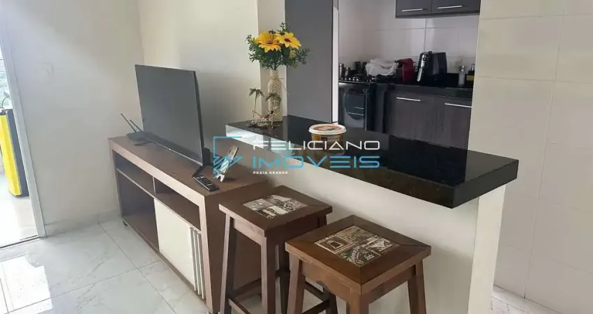 Apartamento com 1 quarto, caiçara, praia grande - r$ 395 mil, cod: 5914