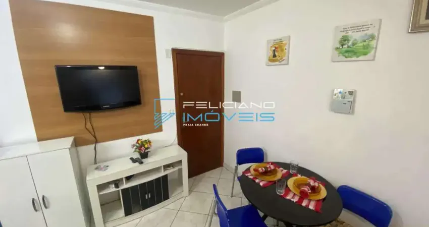 Kitnet com 1 quarto, Mirim, Praia Grande - R$ 169 mil, Cod: 6061