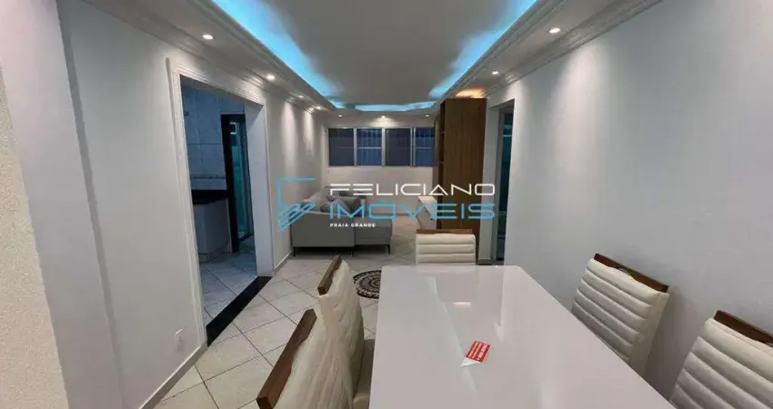 Apartamento com 2 quartos, guilhermina, praia grande - r$ 395 mil, cod: 6042