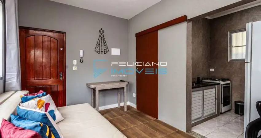 Kitnet com 1 quarto, canto do forte, praia grande - r$ 260 mil, cod: 6239