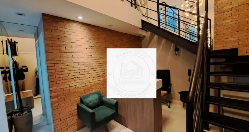 Moema sala com mezanino à venda, 46 m² por r$ 850.000 - moema - são paulo/sp