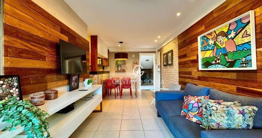Apartamento com 3 dormitórios à venda, 89 m² por R$ 790.000,00 - Porto das Dunas - Aquiraz/CE