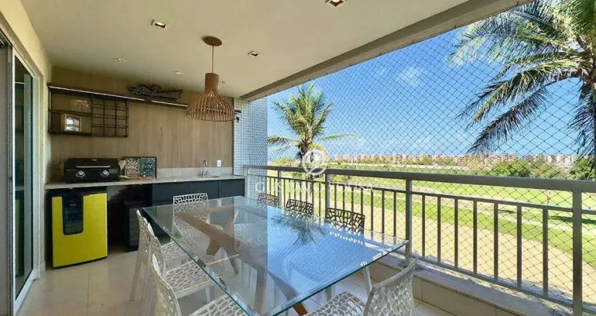 Golf ville resort com 3 dormitórios à venda, 102 m² por r$ 1.350.000 - porto das dunas - aquiraz/ce