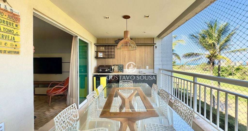 Apartamento no Golf Ville Resort com 3 dormitórios à venda, 102 m² por R$ 1.350.000 - Porto das Dunas - Aquiraz/CE