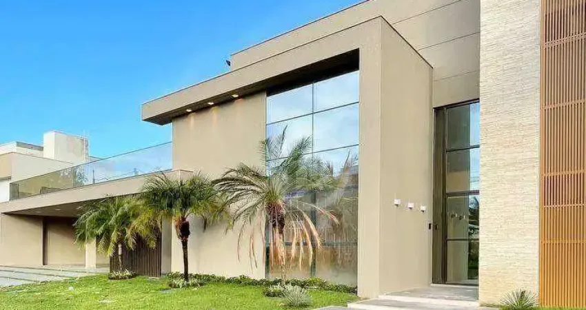 Mansão com fachada arrojada e elegante, feita nos mínimos detalhes