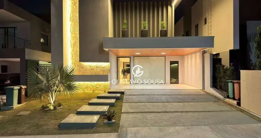 Casa projetada e mobiliada, terras alphaville 2 - cidade alpha - eusébio de 4 suítes por r$ 2.190.000,00