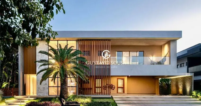 Azur condomínio lago - casa com 4 dormitórios à venda, 700 m² por r$ 18.900.000 - eusébio/ce