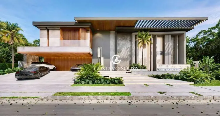 Casa com 5 dormitórios à venda, 700 m² por r$ 9.500.000,00 - cidade alpha - eusébio/ce