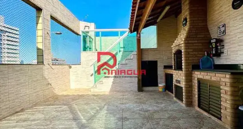 Cobertura com 3 quartos, tupi, praia grande - r$ 980 mil, cod: 8007