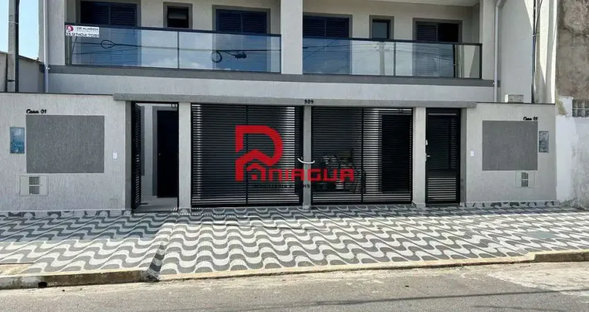 Sobrado com 2 quartos, Melvi, Praia Grande - R$ 410 mil, Cod: 8306