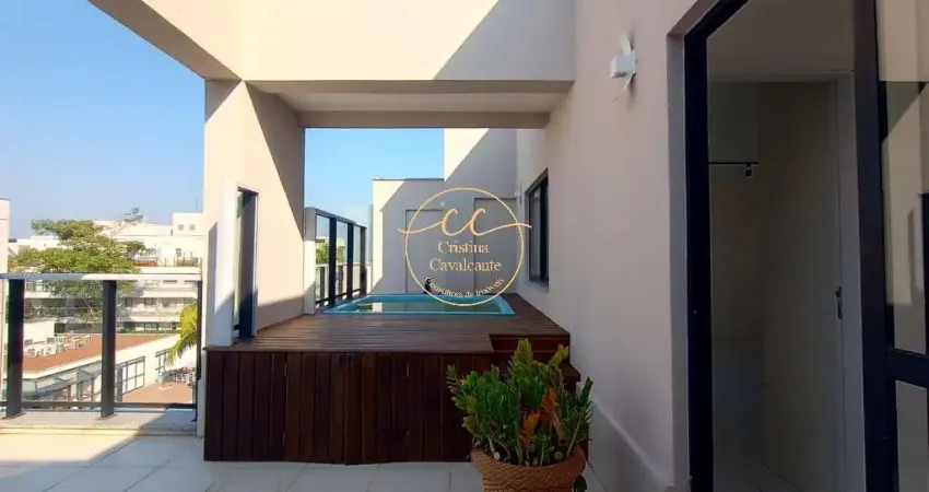 Sofisticato: cobertura duplex de 3 quartos no recreio dos bandeirantes-rj com piscina e churrasqueira