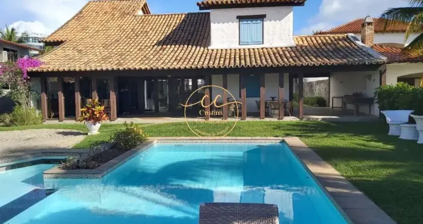 Casa de luxo em são bento, cabo frio-rj: 9 suítes, 800 m², 4 vagas, piscina, jacuzzi com vista para o canal.