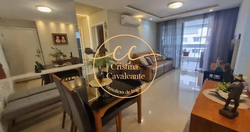 Apartamento de Luxo na Barra da Tijuca - 2 quartos, 1 suíte, 85m², varanda gourmet e vista para a lagoa. Venha conferir!