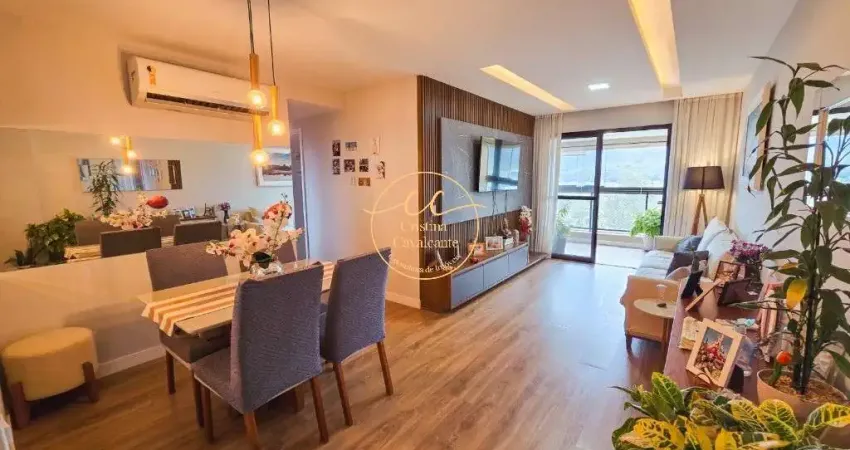 Apartamento de 3 quartos no recreio dos bandeirantes-rj: 91m², 1 suíte, 2 vagas. varanda gourmet no you design.