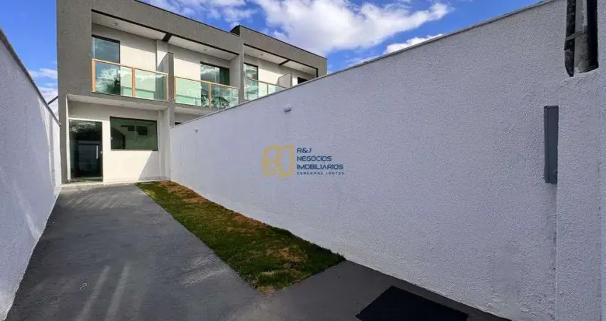 Casa geminada - 2 quartos com varanda sendo 1 suíte - 2 vagas - candelária bh