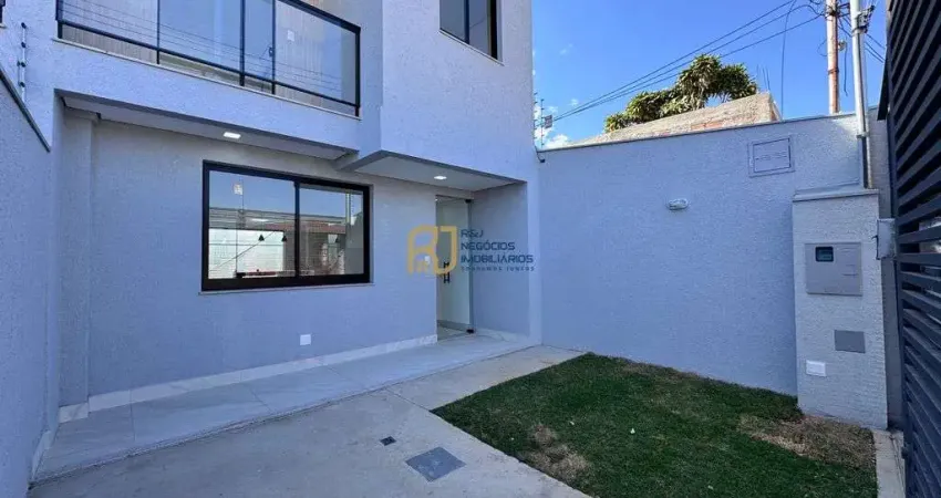 Casa geminada à venda - 3 quartos 1 com suíte - 1 vaga - varanda - planalto bh