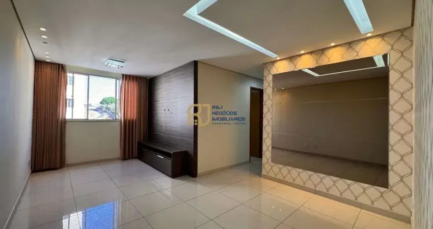 Apartamento à venda - 3 quartos 1 com suíte - 2 vagas - elevador - planalto bh