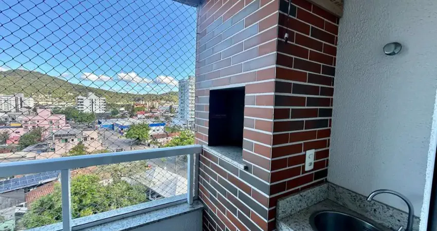 Apartamento mobiliado  à venda no bairro  saguaçu, joinville - sc 70,61 m2 privativos; 1 suíte + 1 dormitório; sacada com churrasqueira e pia;