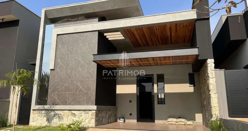 Casa térrea com 03 suíte sendo 01 com closet e piscina - em residencial valência