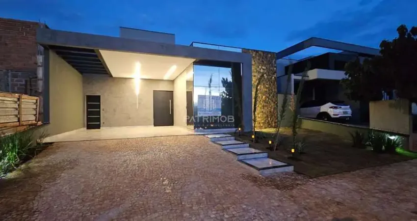 Casa Térrea c/ 3 Suítes, escritório e piscina - em Vivendas da Mata - Ribeirão Preto