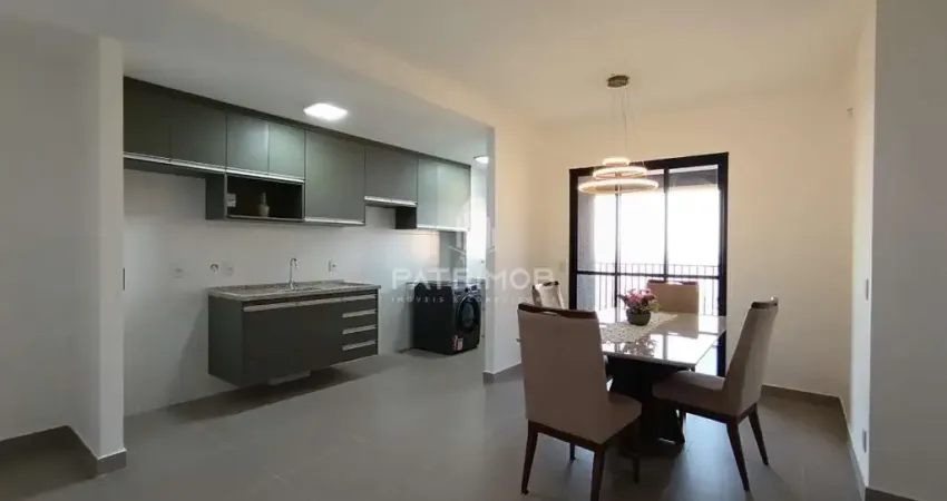 Apartamento semi-mobiliado com 66,8m², 02 quartos c/ suíte e lazer - quinta da primavera.