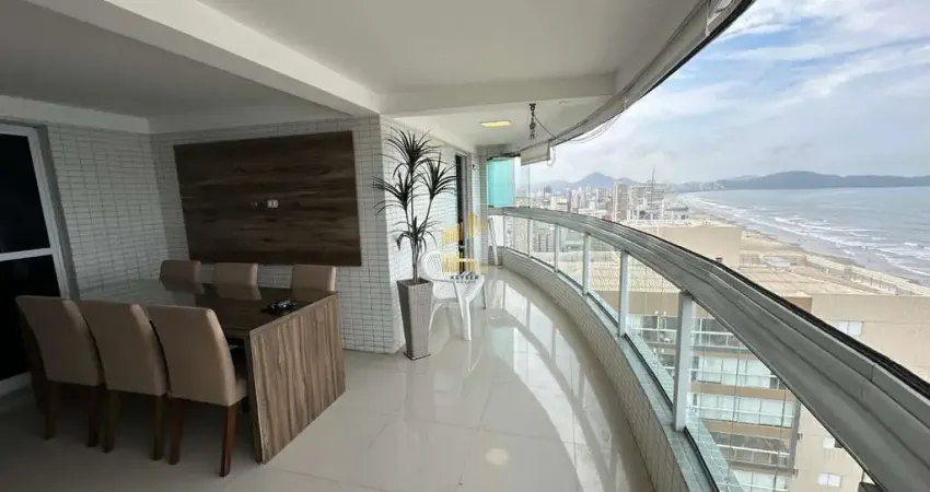 Apartamento para locação no bairro Aviação em Praia Grande, SP. 4 dormitórios sendo 4 suítes.