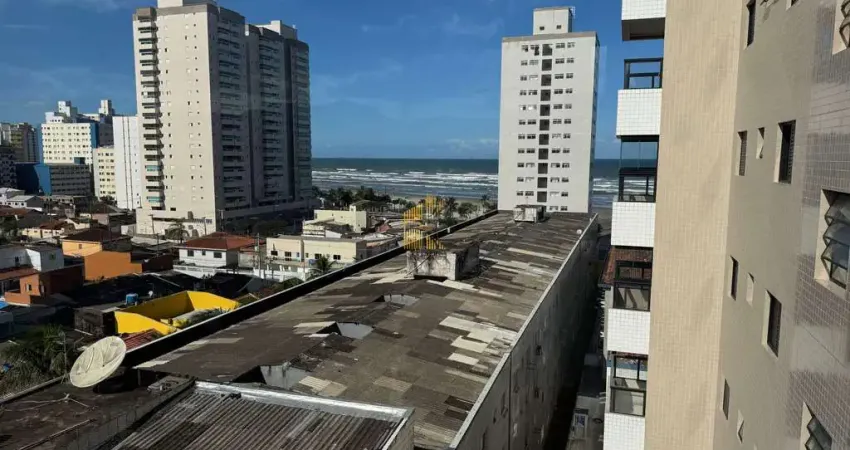 Apartamento vista mar, 2 dormitórios sendo 1 suite, 1 vaga, mirim