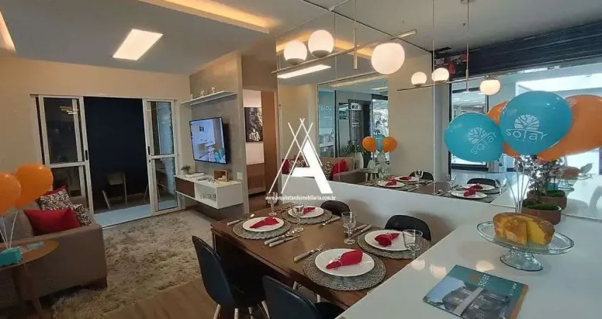 Apartamento em fase de obras, com 2 quartos (1 suíte), varanda e lazer completo