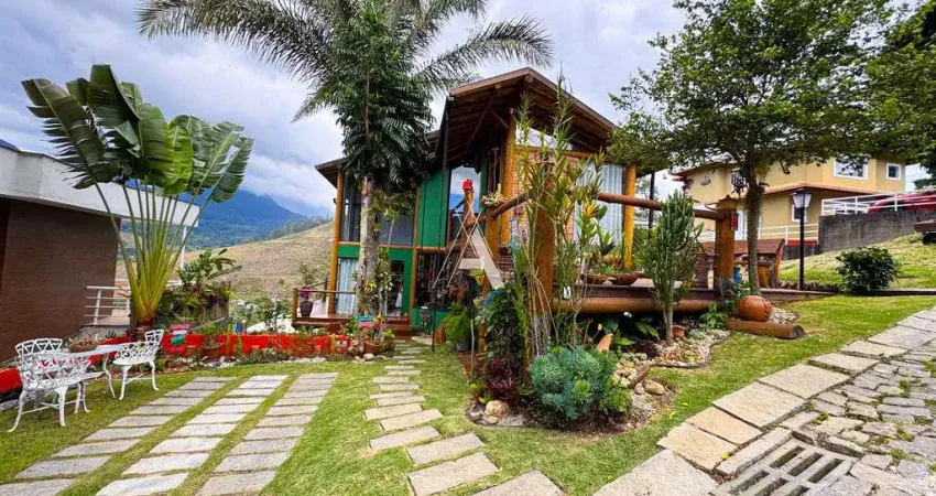 Casa de alto padrão com vista para a mulher de pedra – vargem grande