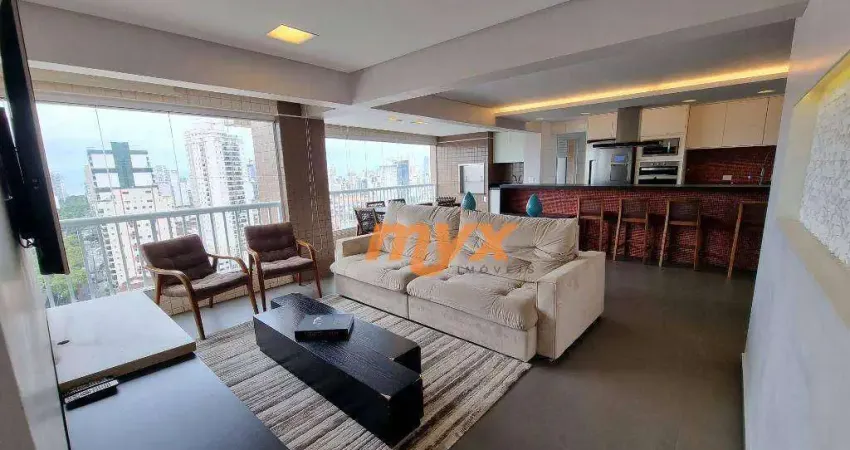 Apartamento com 2 dormitórios para alugar, 111 m² por r$ 8.508,74/mês - encruzilhada - santos/sp