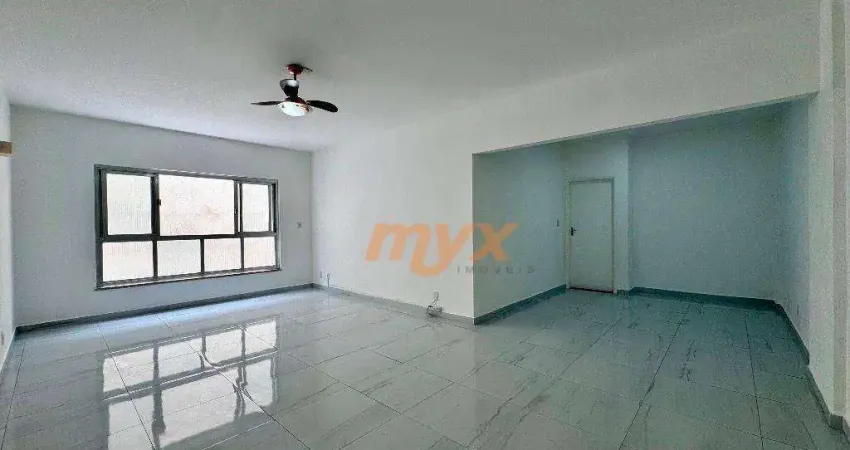 Apartamento com 3 dormitórios para alugar, 130 m² por r$ 4.900,00/mês - campo grande - santos/sp