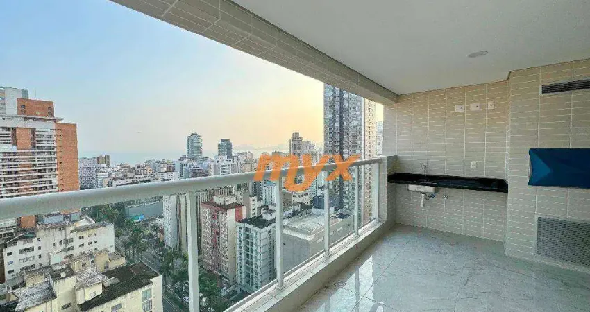 Apartamento à venda, 87 m² por R$ 1.390.000,00 - Gonzaga - Santos/SP