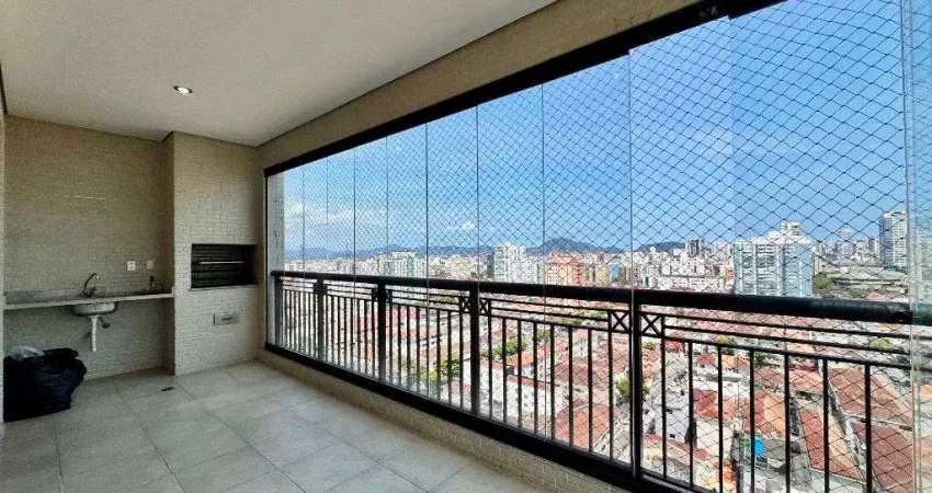 Apartamento com 3 dormitórios para alugar, 150 m² por r$ 12.000,00/mês - embaré - santos/sp