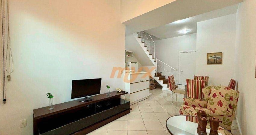 Loft com 2 dormitórios para alugar, 70 m² - Gonzaga - Santos/SP