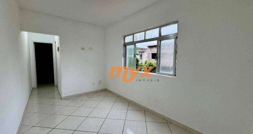 Apartamento com 1 dormitório, 39 m² - venda por R$ 190.000,00 ou aluguel por R$ 2.005,00/mês - Vila Cascatinha - São Vicente/SP